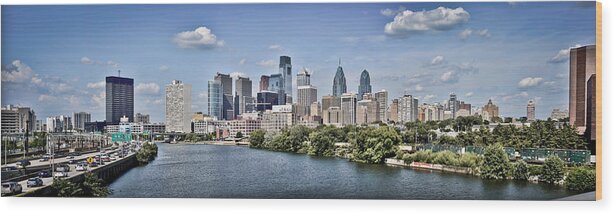 Philadelphia Wood Print featuring the photograph South Street View by Stacey Granger