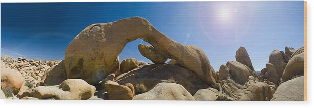 Art Wood Print featuring the photograph Arch in the Joshua Tree National Park #1 by Randall Nyhof