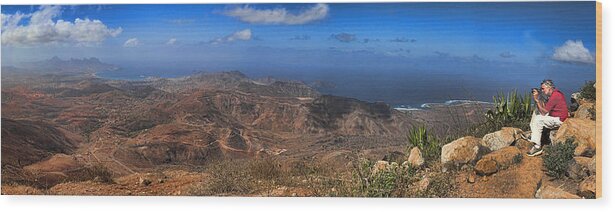 Pano Wood Print featuring the photograph Cape Verde Panorama by David Smith