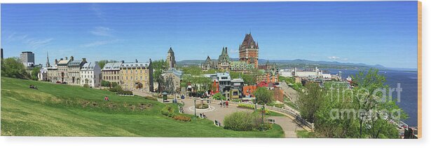 Quebec City Wood Print featuring the photograph Quebec City 1846 by Jack Schultz