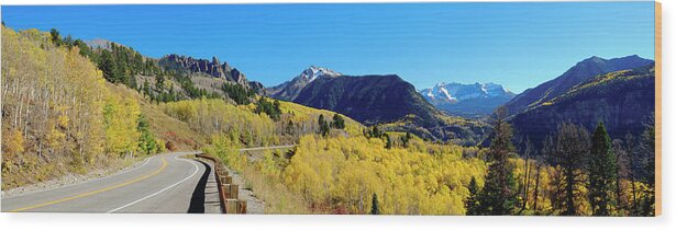 Colorado Wood Print featuring the photograph Colorado Panorama by Mary Lee Dereske