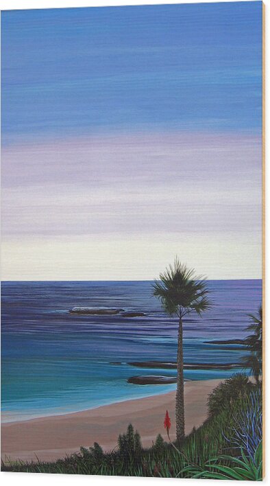 Malibu Beach Wood Print featuring the painting Summer Samba by Hunter Jay