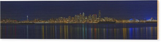 Seattle Wood Print featuring the photograph Seattle Moody Blues by James Heckt