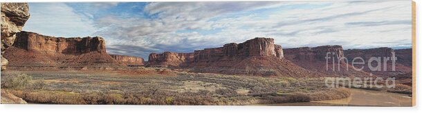 Canyonlands Wood Print featuring the photograph Roll On River by Jim Garrison