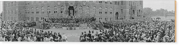 Photography Wood Print featuring the photograph Commencement Georgetown University by Fred Schutz Collection