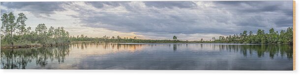 Everglades Wood Print featuring the photograph The Glades Lake by Jon Glaser