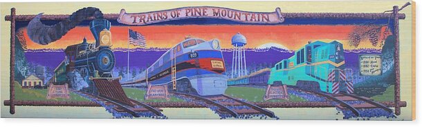 8131 Wood Print featuring the photograph Trains of Pine Mountain #2 by Gordon Elwell