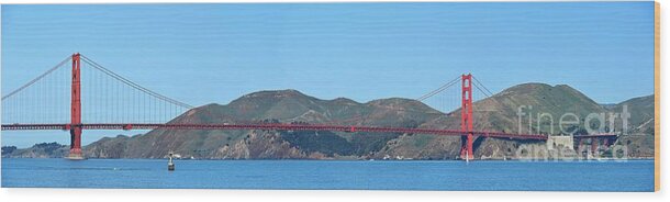 Landmarks Wood Print featuring the photograph San Francisco's Golden Gate Bridge by Scott Cameron
