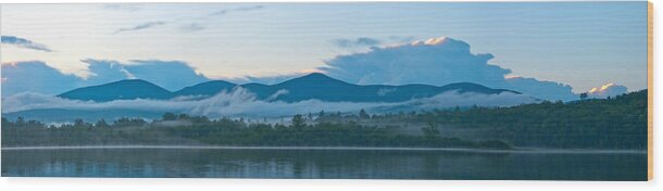 Panorama Wood Print featuring the photograph Silver Lake Sunset 5472 #2 by Brent L Ander