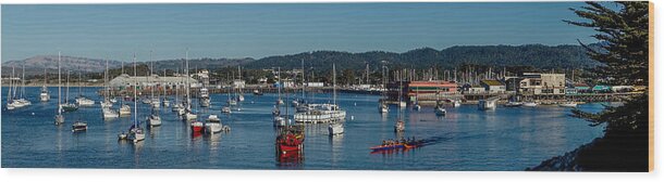 Panoramic Wood Print featuring the photograph Monterey Day by Derek Dean