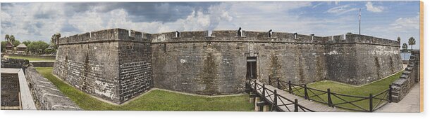 Augustine Wood Print featuring the photograph Castillo de San Marcos by Gregory Scott
