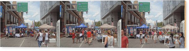 Photography Wood Print featuring the photograph Baltimore Artscape 2016 - Triptych by Walter Neal