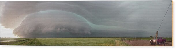 Nebraskasc Wood Print featuring the photograph Epic Severe Weather 037 by Dale Kaminski