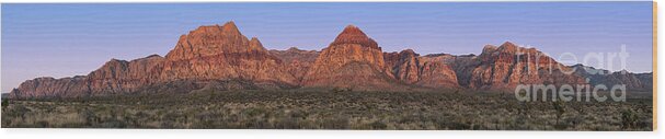 America Wood Print featuring the photograph Red Rock Canyon pano by Jane Rix
