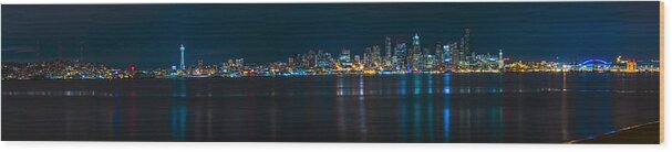 Seattle Wood Print featuring the photograph The Blue Monster by James Heckt