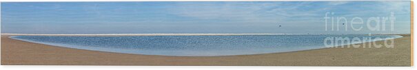 Panorama Wood Print featuring the photograph Northsea Panorama by Casper Cammeraat