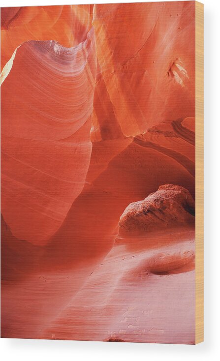 Native American Reservation Wood Print featuring the photograph Antelope Canyon In Arizona #1 by Sabrinapintus