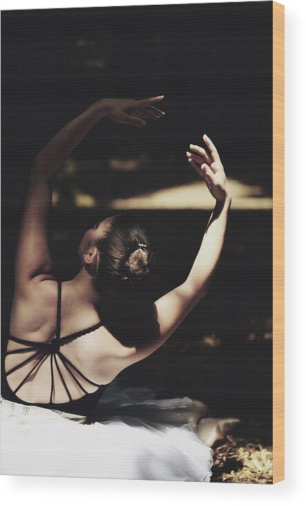 Expertise Wood Print featuring the photograph Ballet #1 by Valeria Schettino