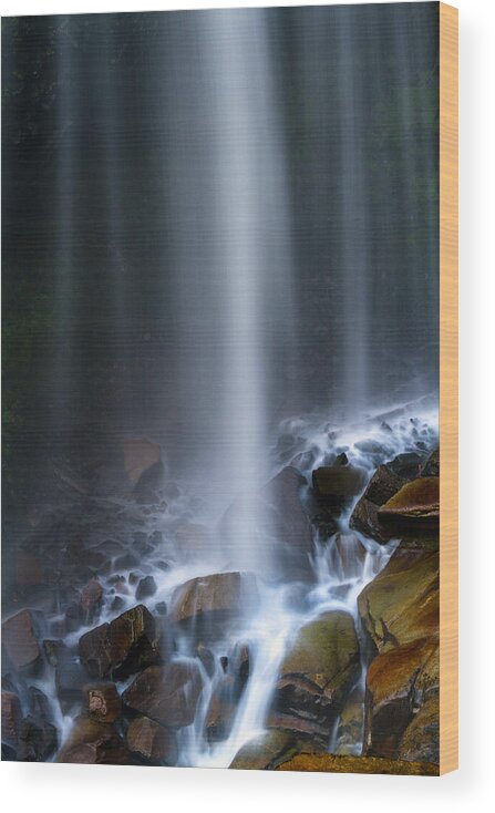 Alpine Wood Print featuring the photograph Base of Narada Falls by Michael Russell