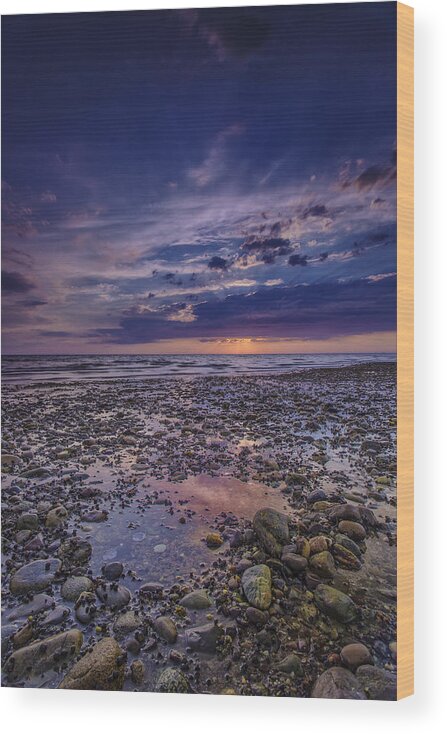 Sunset Wood Print featuring the photograph Bound Brook Sunset #2 by Rick Berk