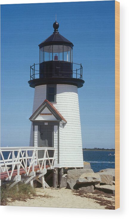 Beacon Wood Print featuring the photograph Brant Point Lighthouse #1 by John Shea