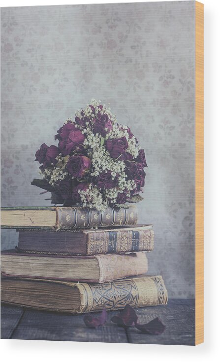 Book Wood Print featuring the photograph Bridal Bouquet #1 by Joana Kruse