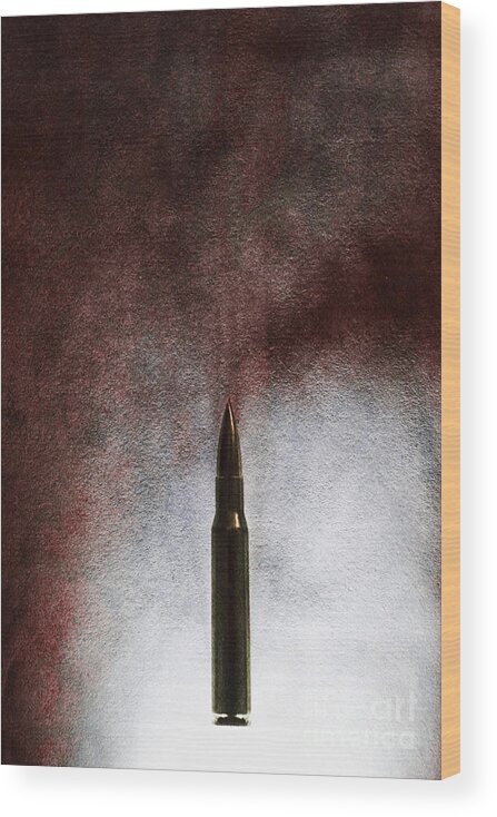 Bullet Wood Print featuring the photograph Bullet #1 by Margie Hurwich