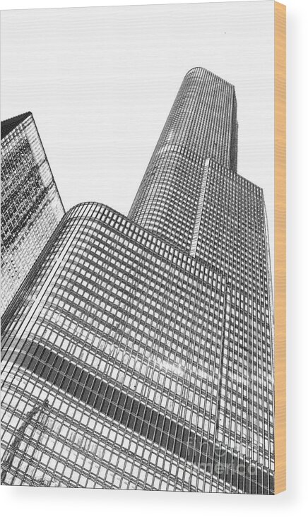 Chicago Downtown Wood Print featuring the digital art Chicago Downtown by Dejan Jovanovic