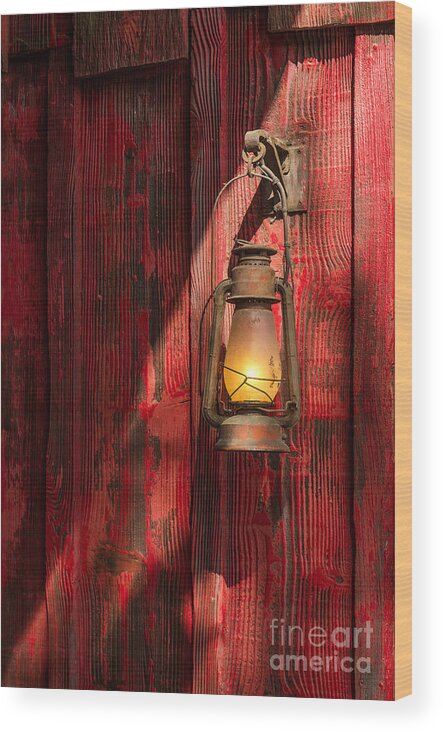 West Wood Print featuring the photograph Kerosene Lantern #1 by Carlos Caetano