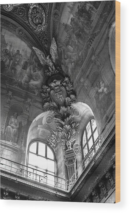 Louver Wood Print featuring the photograph Louvre with A View Denise Dube #2 by Denise Dube