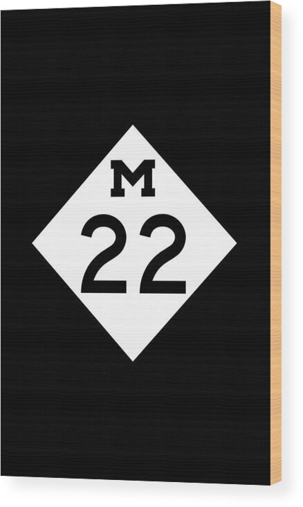 Michigan Wood Print featuring the photograph M 22 by Sebastian Musial