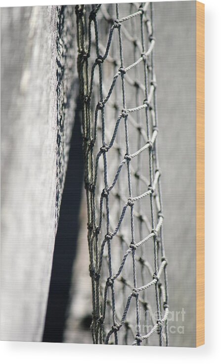 Fishing Net Wood Print featuring the photograph Netting #1 by Deena Withycombe