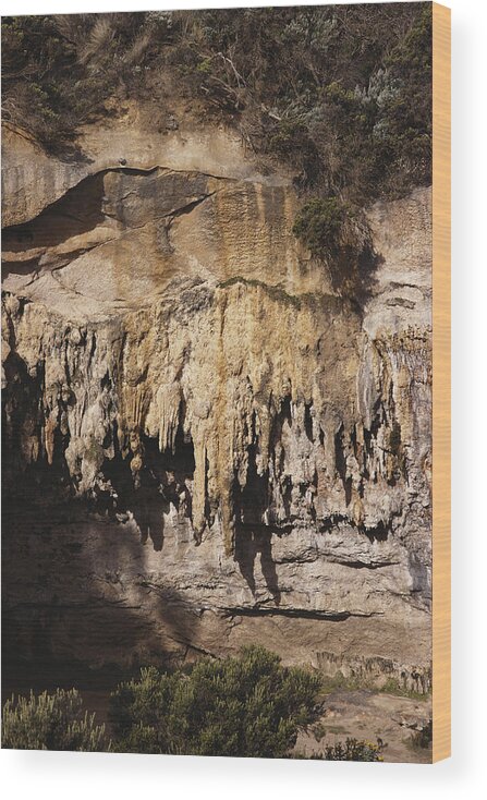 1995 Wood Print featuring the photograph Sand Stalactites In Australia #1 by A.b. Joyce