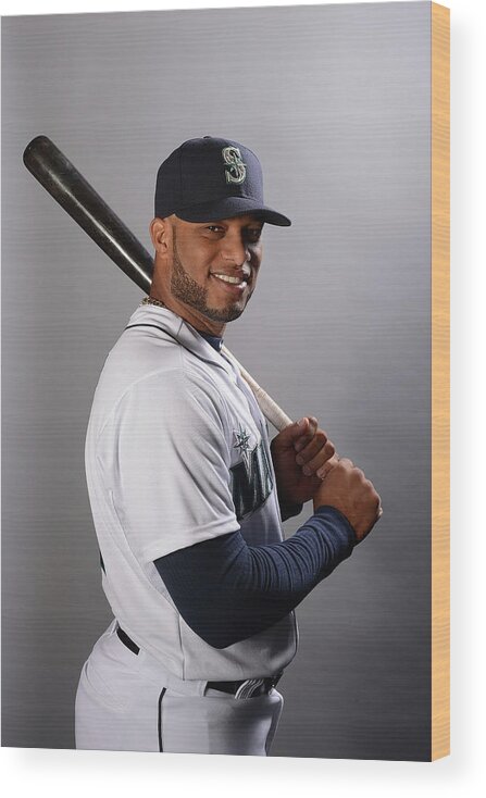 Media Day Wood Print featuring the photograph Seattle Mariners Photo Day #1 by Norm Hall