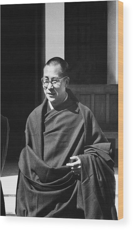 14th Dalai Lama Wood Print featuring the photograph The Dalai Lama In 1959 #1 by Brian Brake