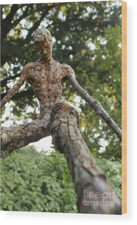 Groot Wood Print featuring the mixed media Travail #1 by Adam Long