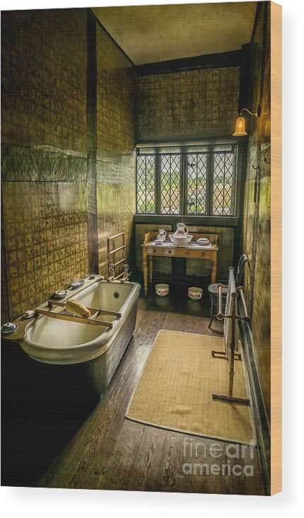 British Wood Print featuring the photograph Victorian Wash Room #2 by Adrian Evans