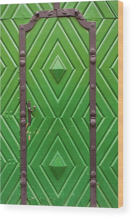 Accessibility Wood Print featuring the photograph Vintage Door #1 by Zimindmitry