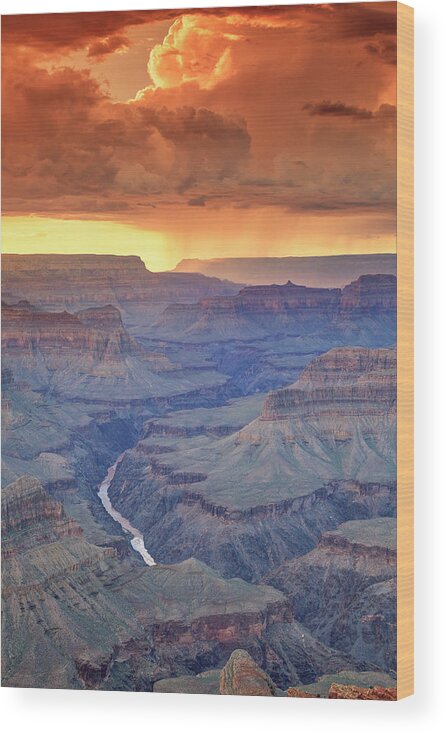 Tranquility Wood Print featuring the photograph Grand Canyon National Park #11 by Michele Falzone