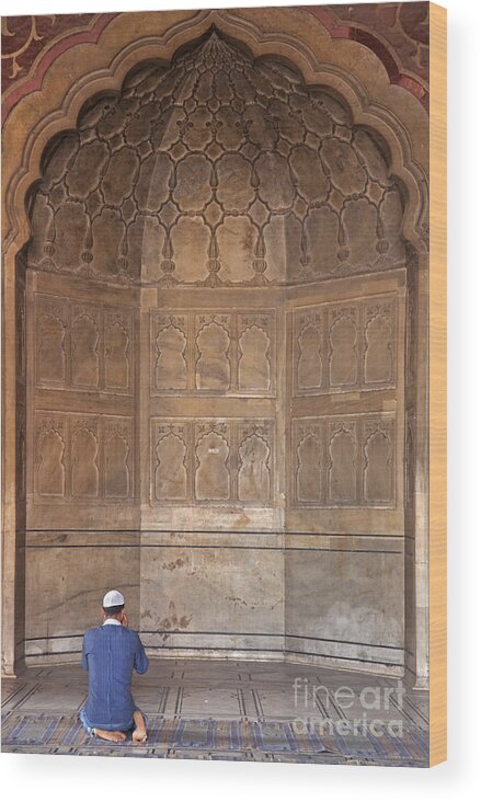 Mosque Wood Print featuring the photograph 120801p011 by Arterra Picture Library