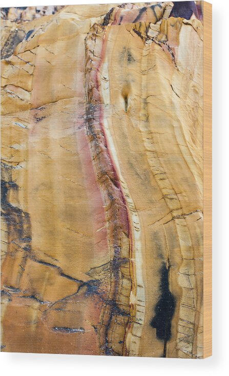 Australia Wood Print featuring the photograph Rock Patterns #10 by Steven Ralser