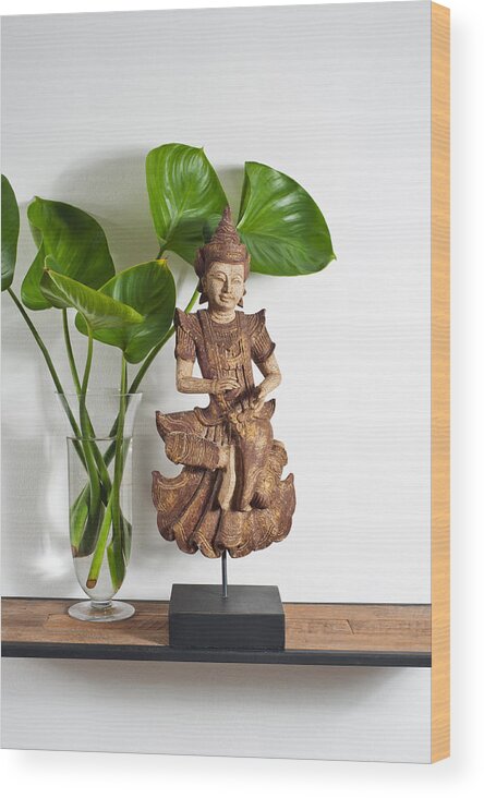 Apartment Wood Print featuring the photograph Buddha #2 by U Schade