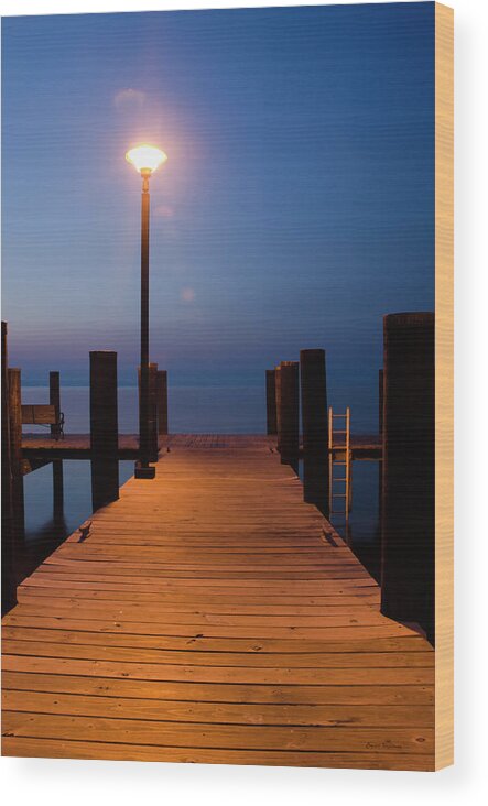 Dock Wood Print featuring the photograph Morning on the Dock by Crystal Wightman