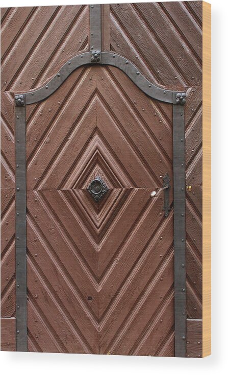 Accessibility Wood Print featuring the photograph Vintage Door #2 by Zimindmitry