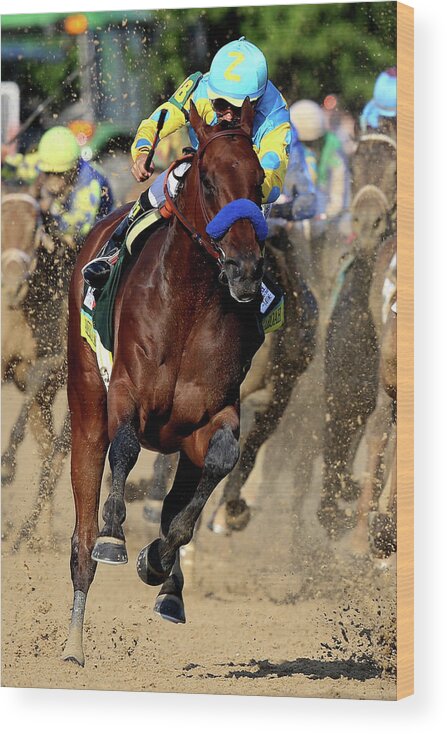 Victor Espinoza Wood Print featuring the photograph 2015 Kentucky Derby by Andy Lyons