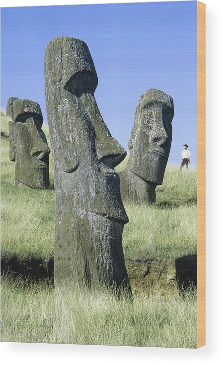 Ancient Wood Print featuring the photograph Easter Island #4 by George Holton