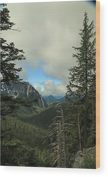 Clouds Wood Print featuring the photograph Ah . . . What a View by E Faithe Lester