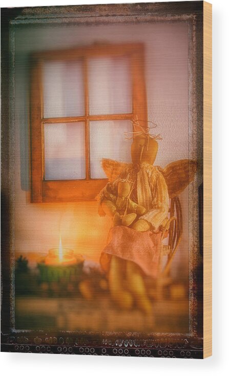 New England Wood Print featuring the photograph Angels by the fire by Jeff Folger