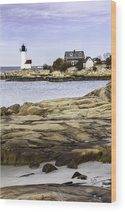 Rockport Wood Print featuring the photograph Annisquam Light by Betty Denise