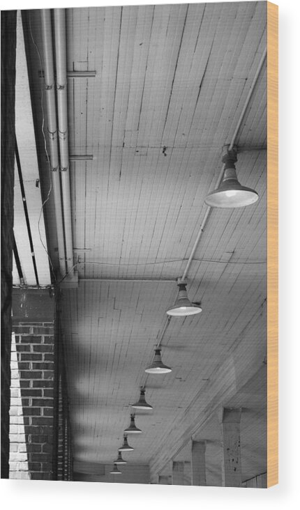 Construction Wood Print featuring the photograph Antique lights by Glory Ann Penington